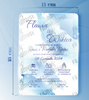 Zaproszenia ślubne PREMIUM wykonane na białym SZKLE AKRYLOWYM-ZB16A