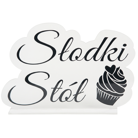 Napis dekoracyjny pleksi | Słodki stół