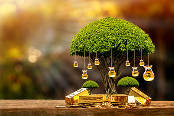 Tło do skarbonki - drzewko