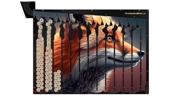 Skarbonka Ścienna Lis | Skarbonka z lisem na prezent