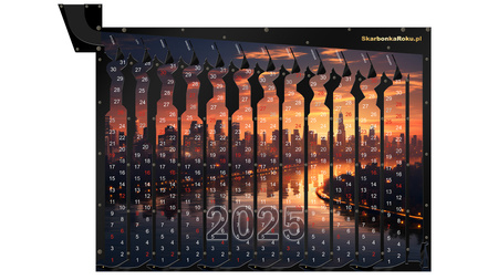 Kalendarz 2025 Miasto | Prezent z widokiem miasta
