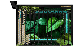 Skarbonka Ścienna Zielone Liście | Elegancki prezent dla kobiety