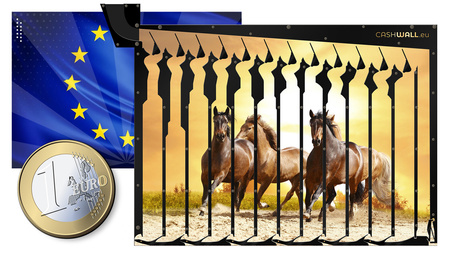 Skarbonka Ścienna z koniem | Prezent z koniem dla dziewczynki