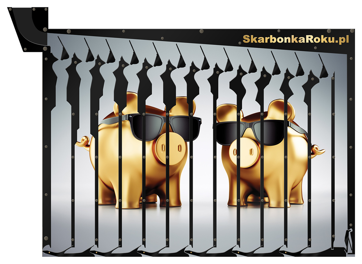 Skarbonka Ścienna na 5 zł | Świnka Skarbonka