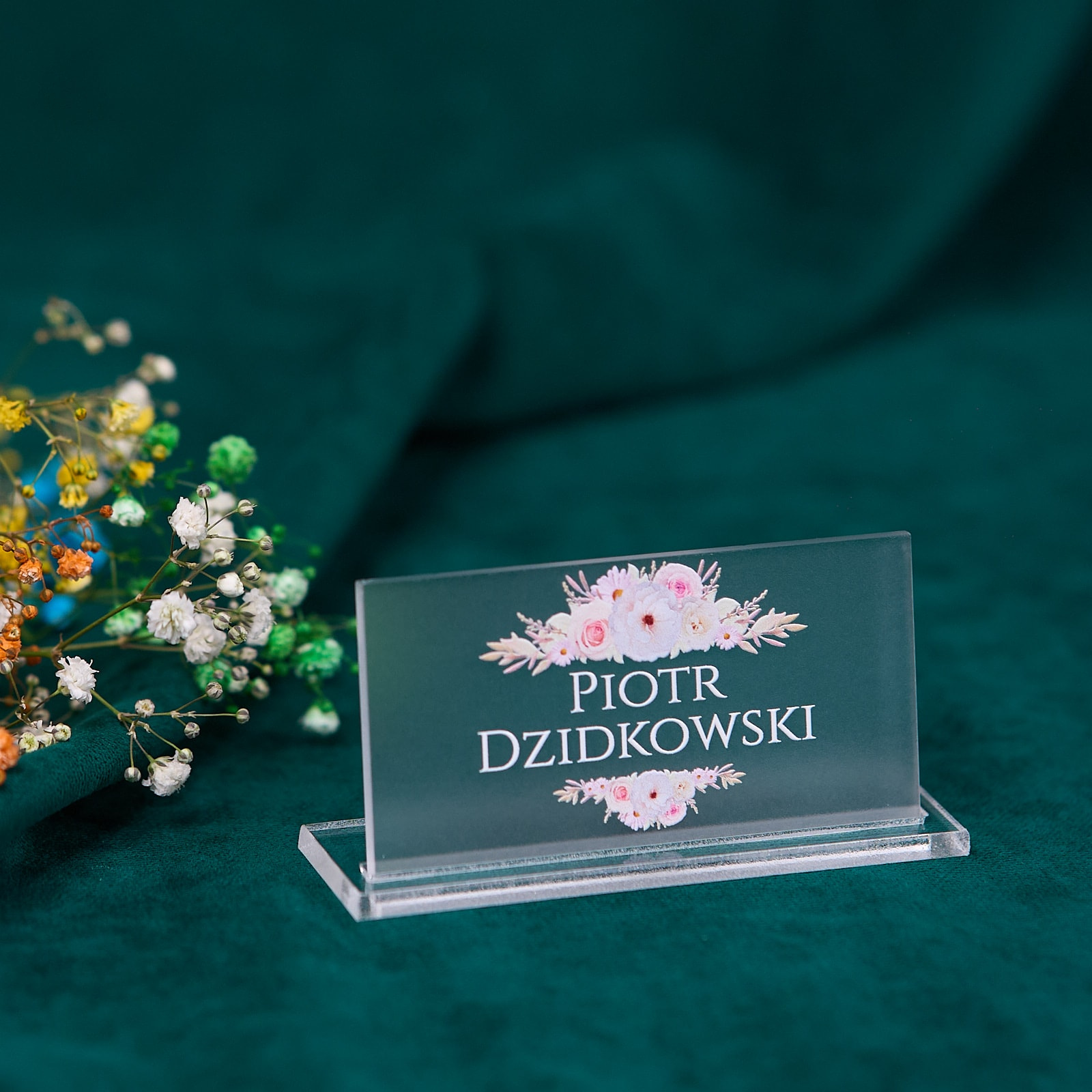 Winietka ślubna akrylowa satynowa | WS13B