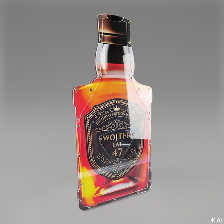 Personalizowana skarbonka ścienna Whisky na 5 zł – imię i wiek