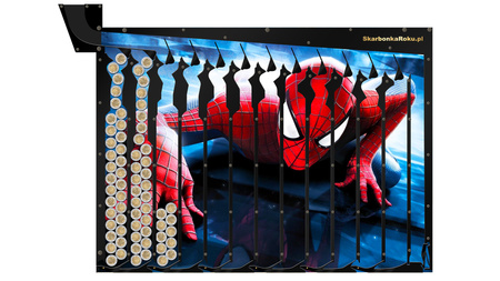 Skarbonka Ścienna Spider-Man | Prezent Spiderman dla chłopca