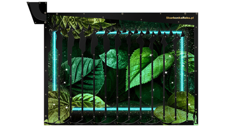 Skarbonka Ścienna Zielone Liście | Elegancki prezent dla kobiety