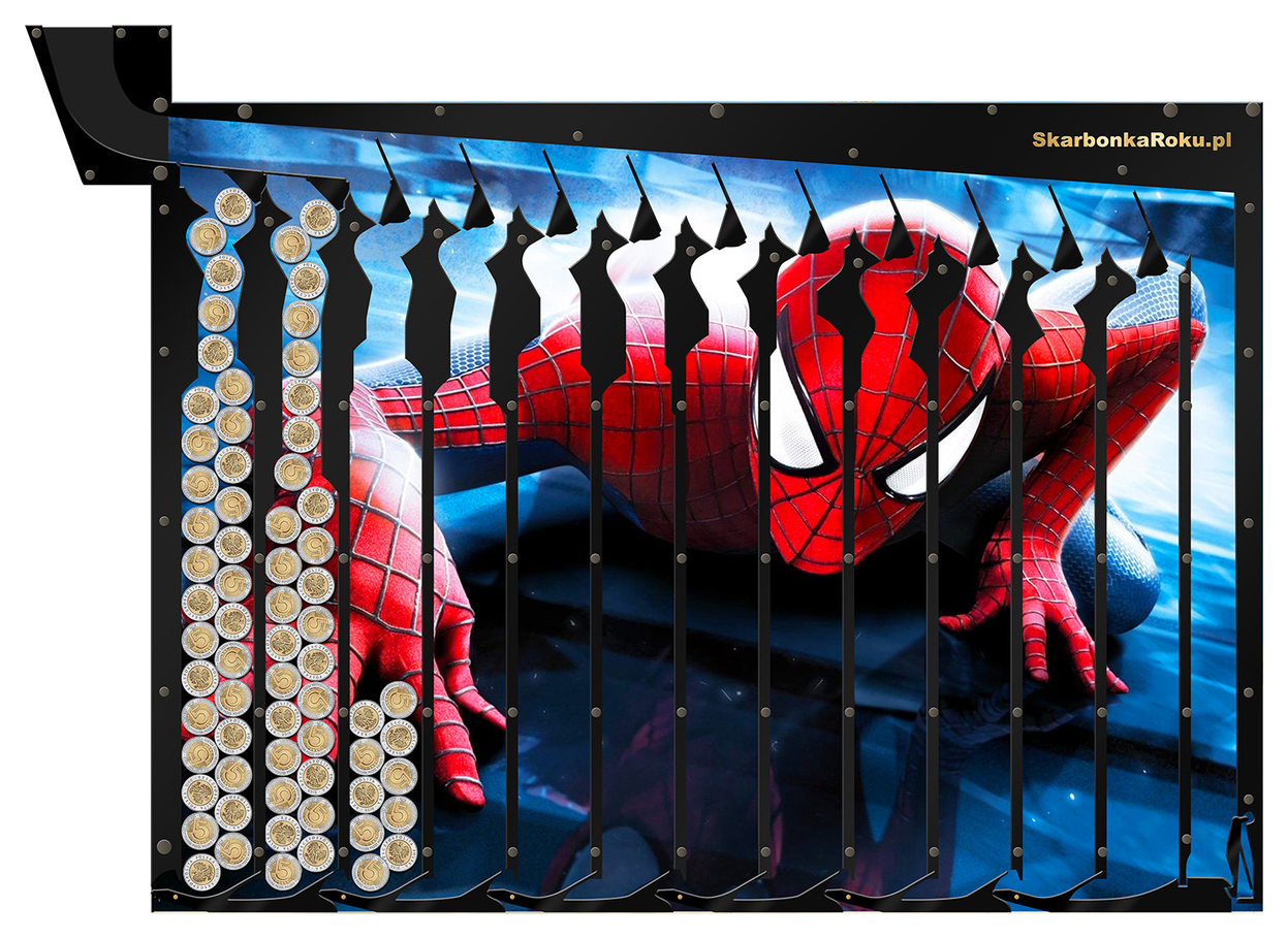 Skarbonka Ścienna Spider-Man | Prezent Spiderman dla chłopca
