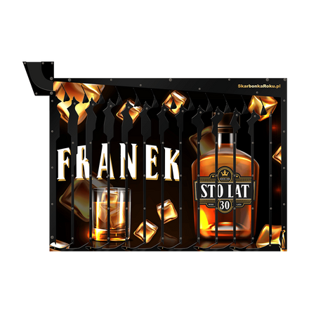 Personalizowana skarbonka na 5 zł Whisky – imię i wiek