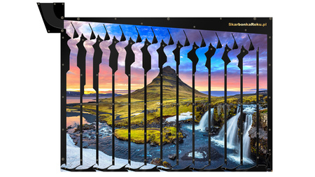 Skarbonka Ścienna Islandia | Prezent z pięknym krajobrazem Islandii