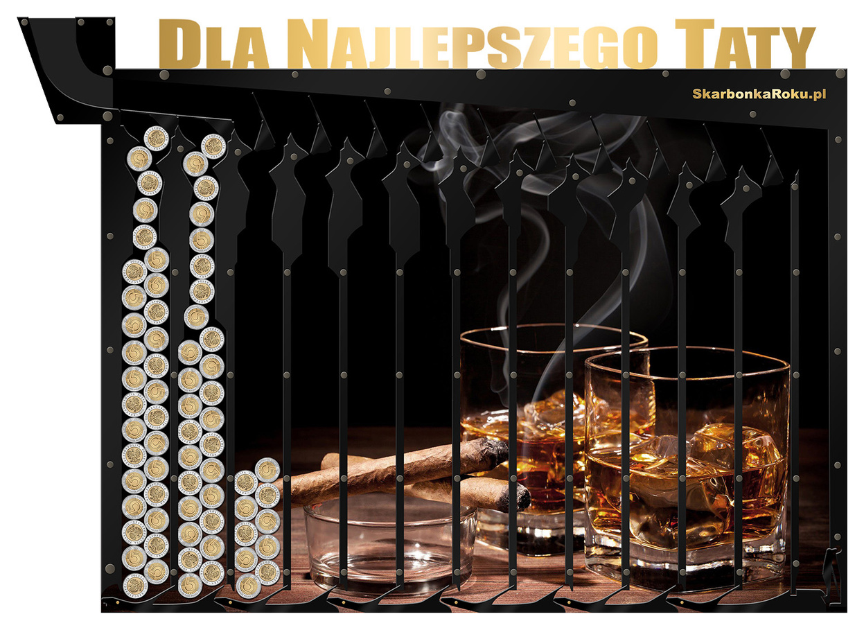 Skarbonka Ścienna Dzień Ojca  | Prezent Dla Taty z napisem