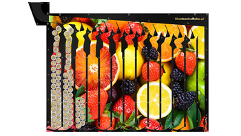 Skarbonka Ścienna Owoce | Super prezent z owocami