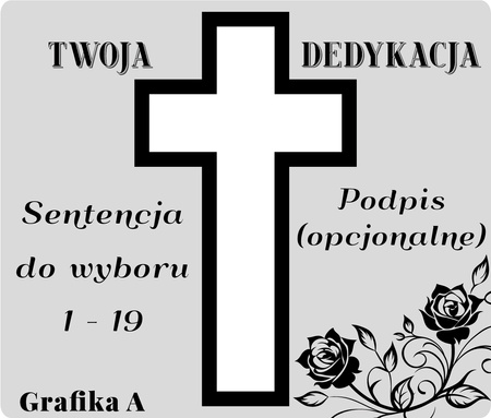 Podstawka pod znicz z wyciętym krzyżem. Wykonana z mlecznej pleksi