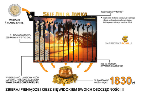 Kalendarz 2025 Ziemia | Idealna skarbonka na prezent