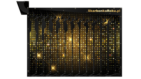 Skarbonka Ścienna na piątki | Black And Gold