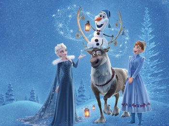 Tło do skarbonki - Kraina Lodu