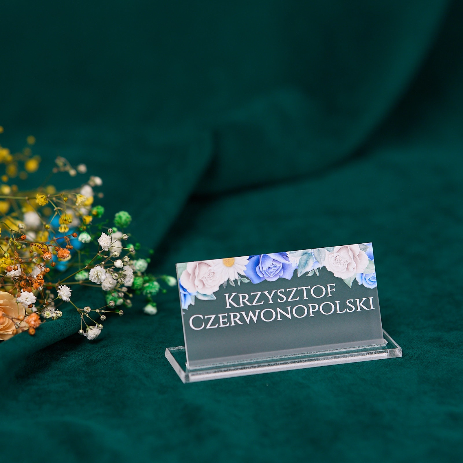 Winietka ślubna pleksi akrylowa satynowa | WS17B