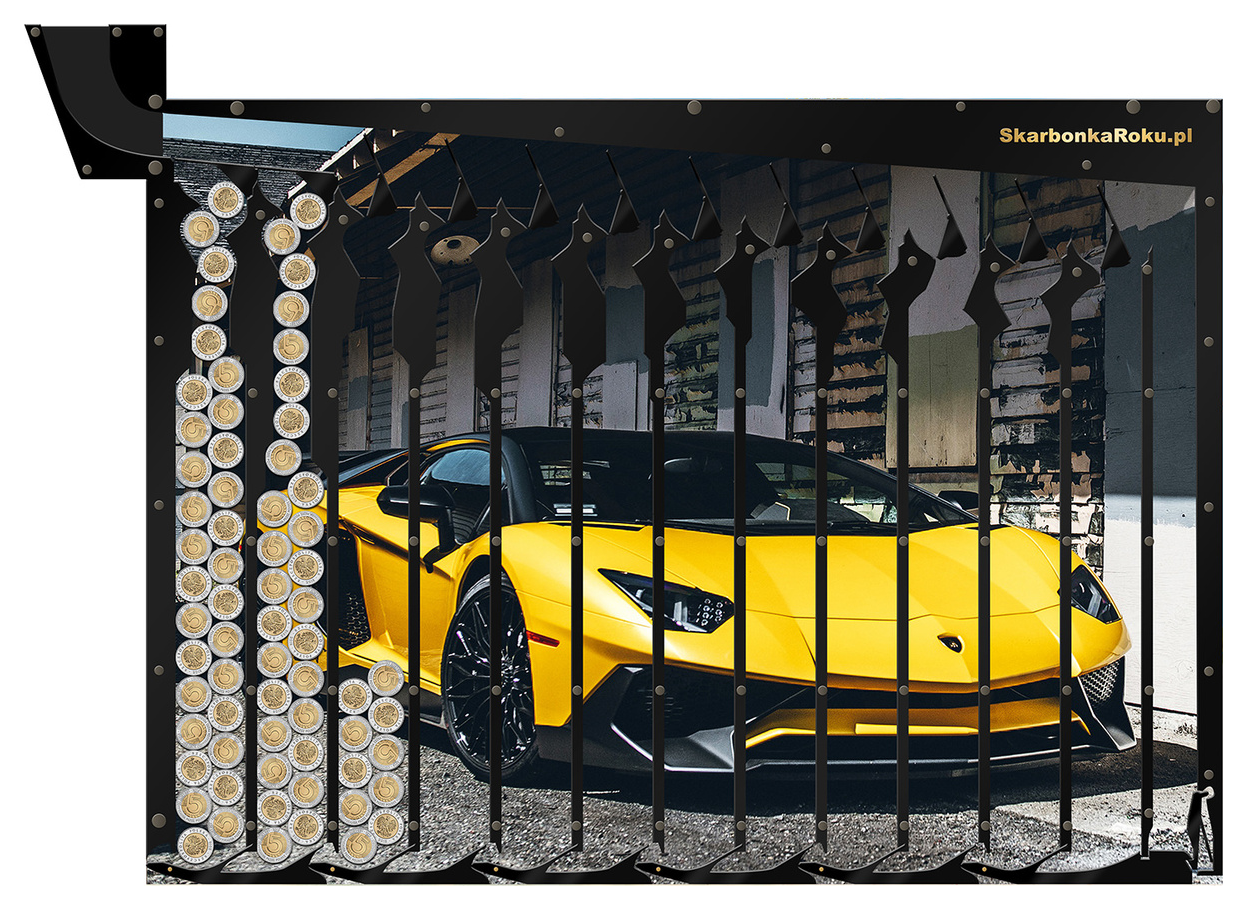 Skarbonka Ścienna Lamborghini | Prezent z super autem Lamborghini
