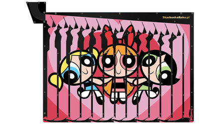 Skarbonka Ścienna Atomówki | Super prezent dla dziewczynek