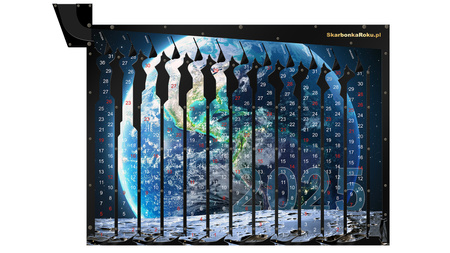 Kalendarz 2025 Kula ziemska | Idealna skarbonka na prezent