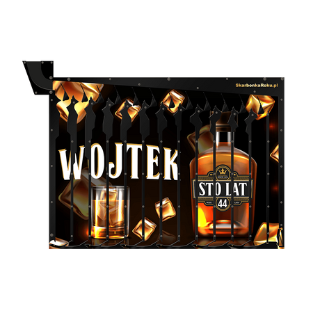 Personalizowana skarbonka na 5 zł Whisky – imię i wiek