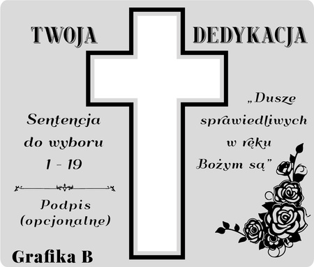 Podstawka pod znicz z wyciętym krzyżem. Wykonana z mlecznej pleksi