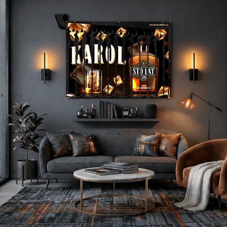 Personalizowana skarbonka na 5 zł Whisky – imię i wiek