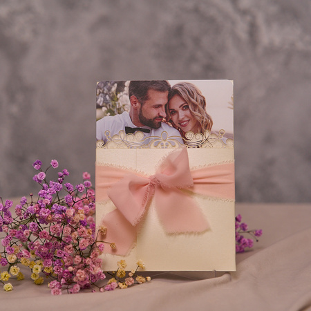 Zaproszenia ślubne PREMIUM wykonane na SZKLE AKRYLOWYM satynowym-ZS07