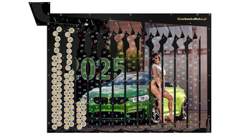 Kalendarz 2025 Kobieta z Autem | Kapitalny prezent dla mężczyzny