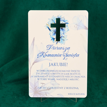 Pamiątka Pierwszej Komunii Świętej z pleksi | PK08