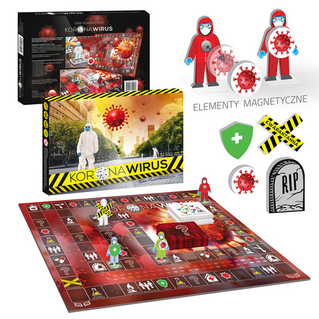 Gra planszowa Koronawirus rodzinna dla dzieci 8+