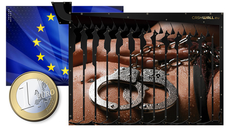 Skarbonka Ścienna dla mężczyzny | Kajdanki Męski Prezent