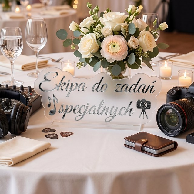 Napis dekoracyjny pleksi Ekipa do zadań specjalnych | ESRSAT