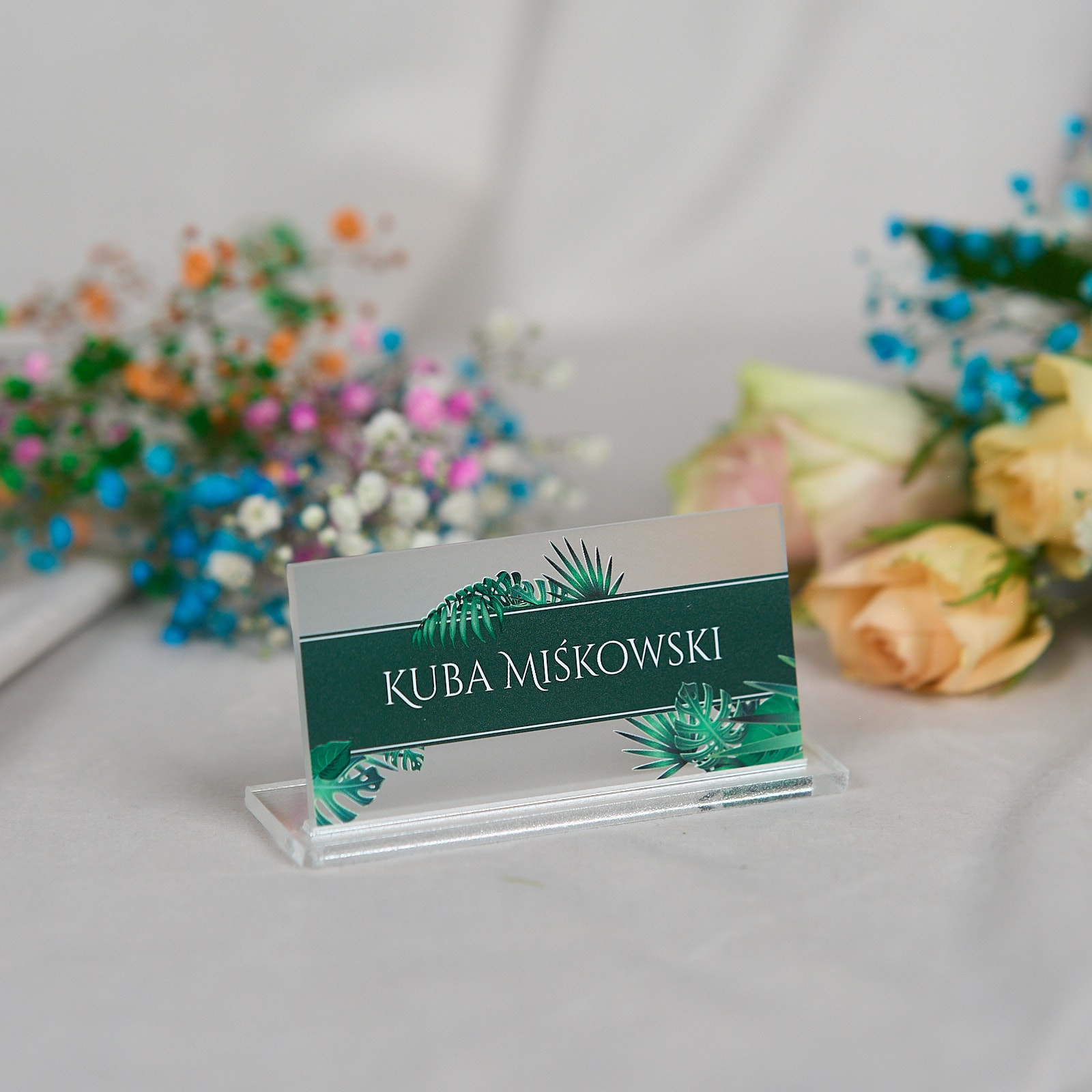Winietka ślubna akrylowa satynowa | WS18