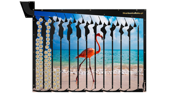 Skarbonka Ścienna Flaming | Prezent z flamingiem