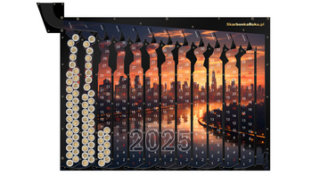 Kalendarz 2025 Miasto | Prezent z widokiem miasta