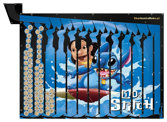 Skarbonka na 5 zł Stitch | Wyjątkowa, ścienna skarbonka