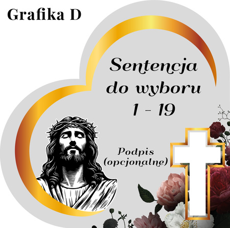 Podstawka pod znicz w kształcie serca z wyciętym krzyżem. Wykonana z mlecznej pleksi