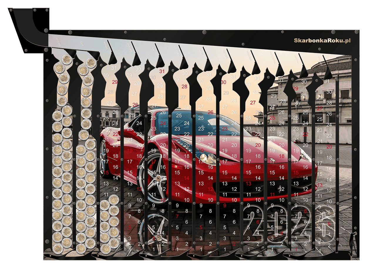 Kalendarz 2026 Auto | Kalendarz ścienny dla fanów motoryzacji