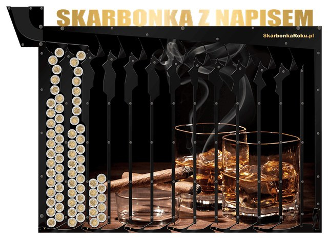 Skarbonka z napisem